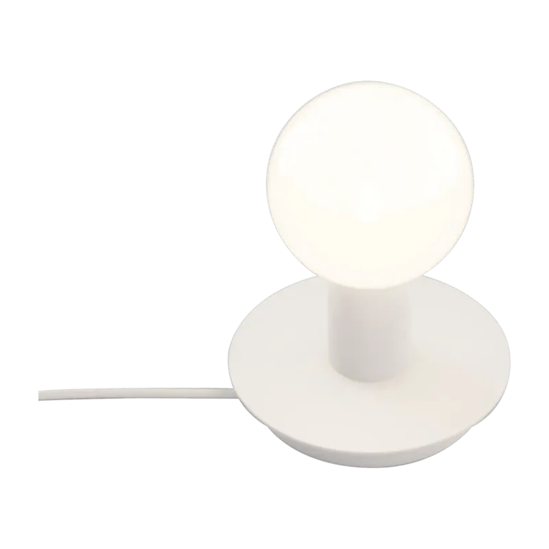 Lampe de table en acier blanc 16,5 x 15,2 cm Dot - Lambert & Fils - The Cool Republic