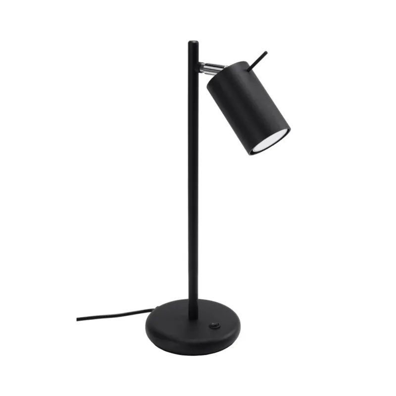 Lampe de table en acier noir 14,5x19x5x43cm Ring - Sollux - The Cool Republic