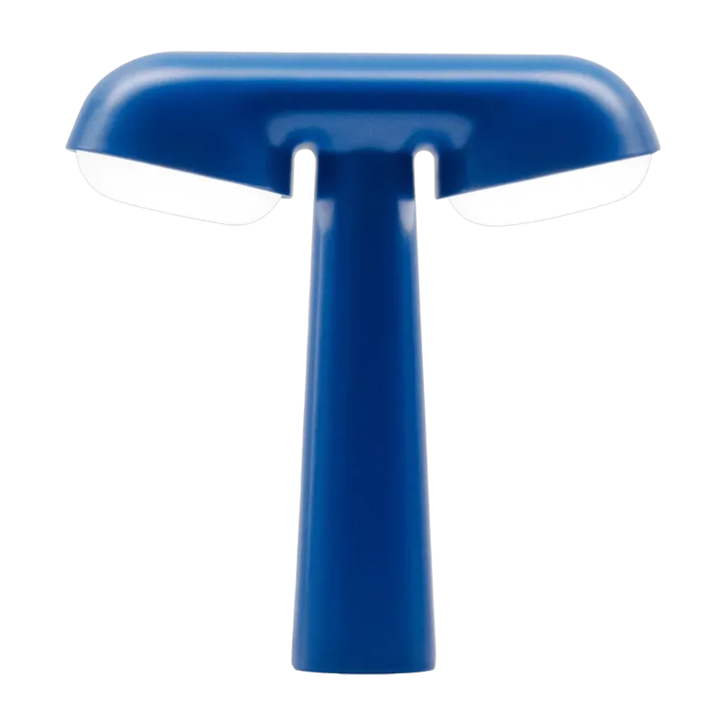 Lampe de table en aluminium bleu 27,5 x 28,5 cm Moustache x SNCF - Moustache - The Cool Republic