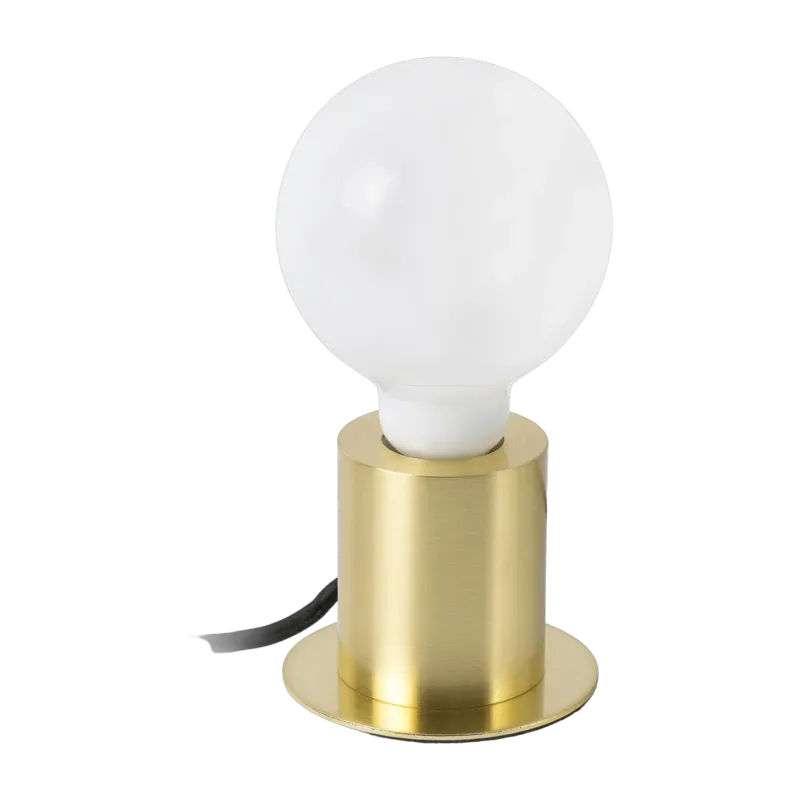 Lampe de table en aluminium doré satiné 9 x 7,5 x 6 cm Ten - Faro Barcelona - The Cool Republic