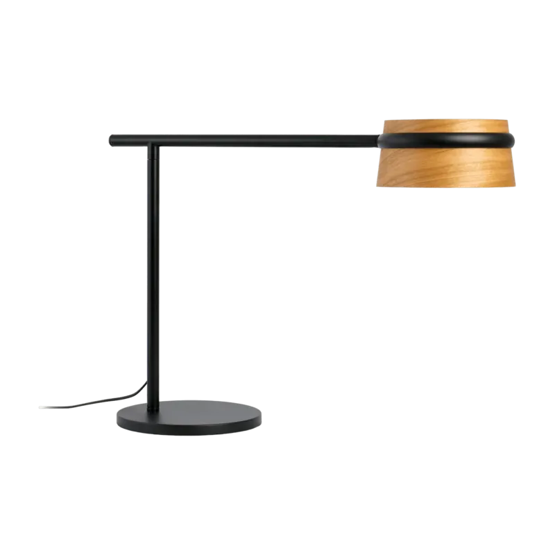 Lampe de table en bois et métal noir 65 x 22 x 45 cm Loop - Faro Barcelona - The Cool Republic