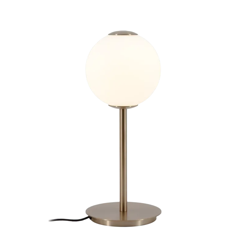 Lampe de table en laiton et verre soufflé opalin 16x36cm Audrey - Umage - The Cool Republic