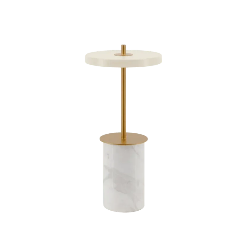 Lampe de table en marbre blanc 12x25,5cm Asteria move mini - Umage - The Cool Republic