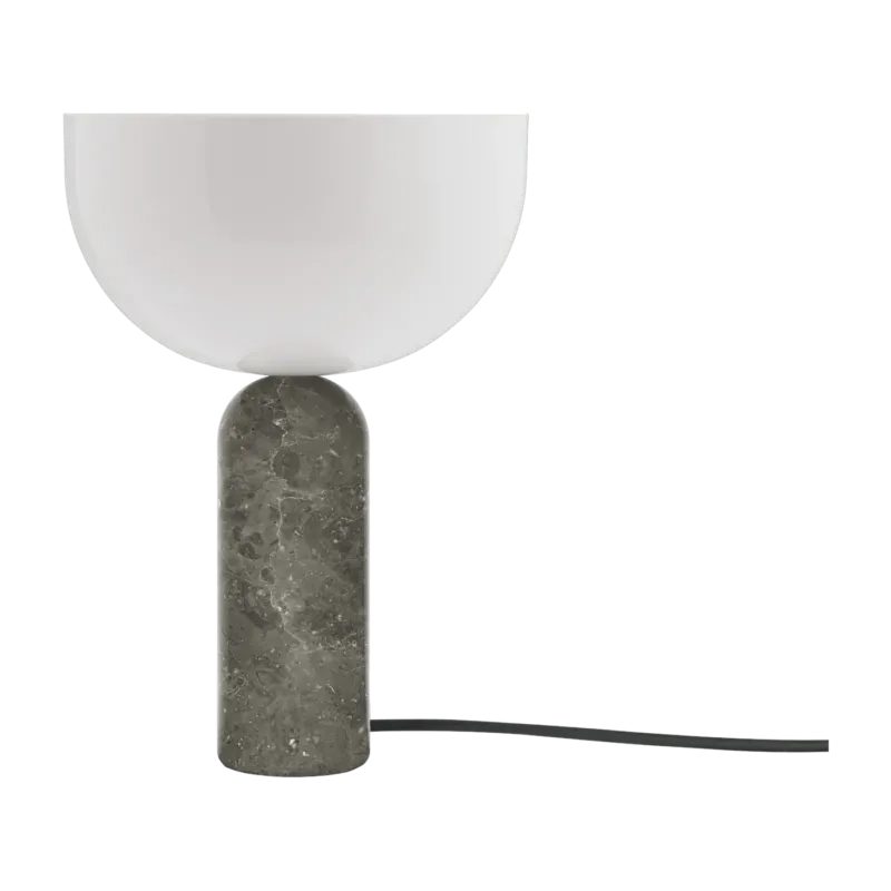 Lampe de table en marbre gris 35 cm Kizu - New Works - The Cool Republic