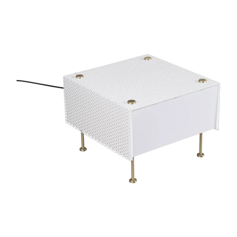 Lampe de table en métal blanche 33 x 20 cm G61 Medium Pierre Guariche - Sammode - The Cool Republic