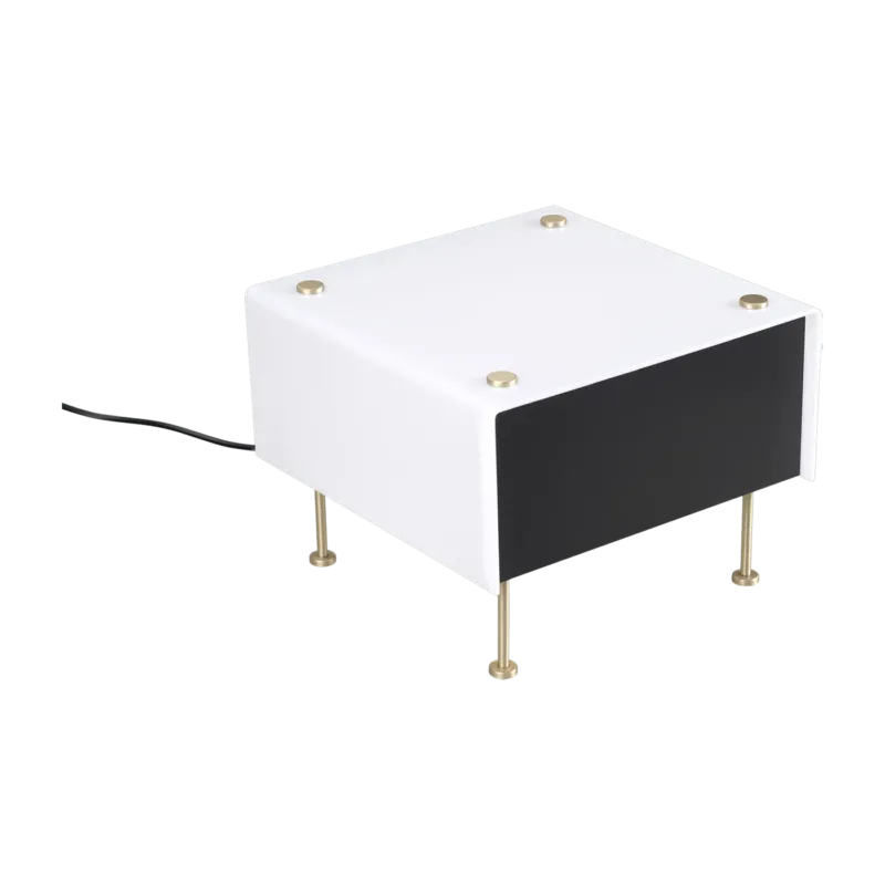 Lampe de table en métal blanche et noire 27 x 20 cm G60 Small Pierre Guariche - Sammode - The Cool Republic