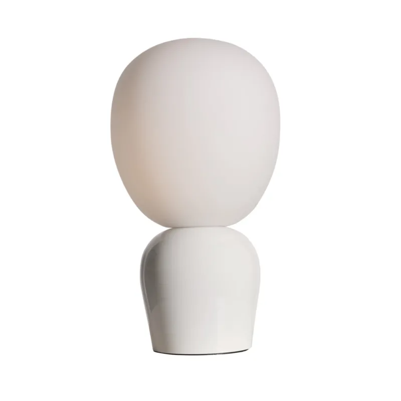 Lampe de table en verre blanc 18,4x33,5cm Buddy - Belid - The Cool Republic
