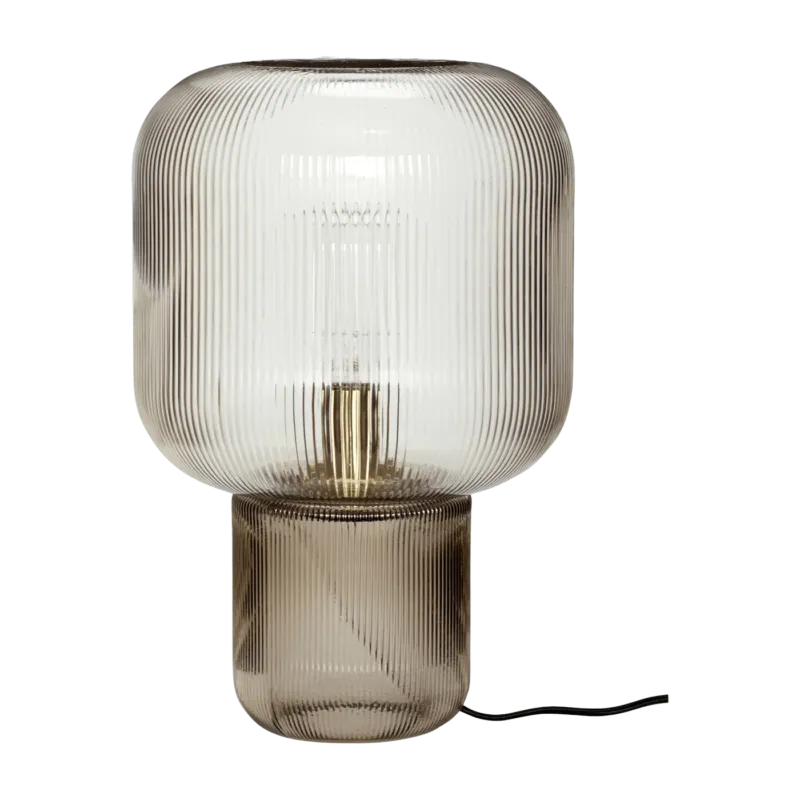 Lampe de table en verre fumé - Hübsch - The Cool Republic