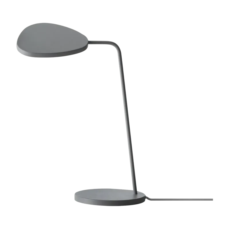 Lampe de table grise 41,5 cm Leaf - Muuto - The Cool Republic