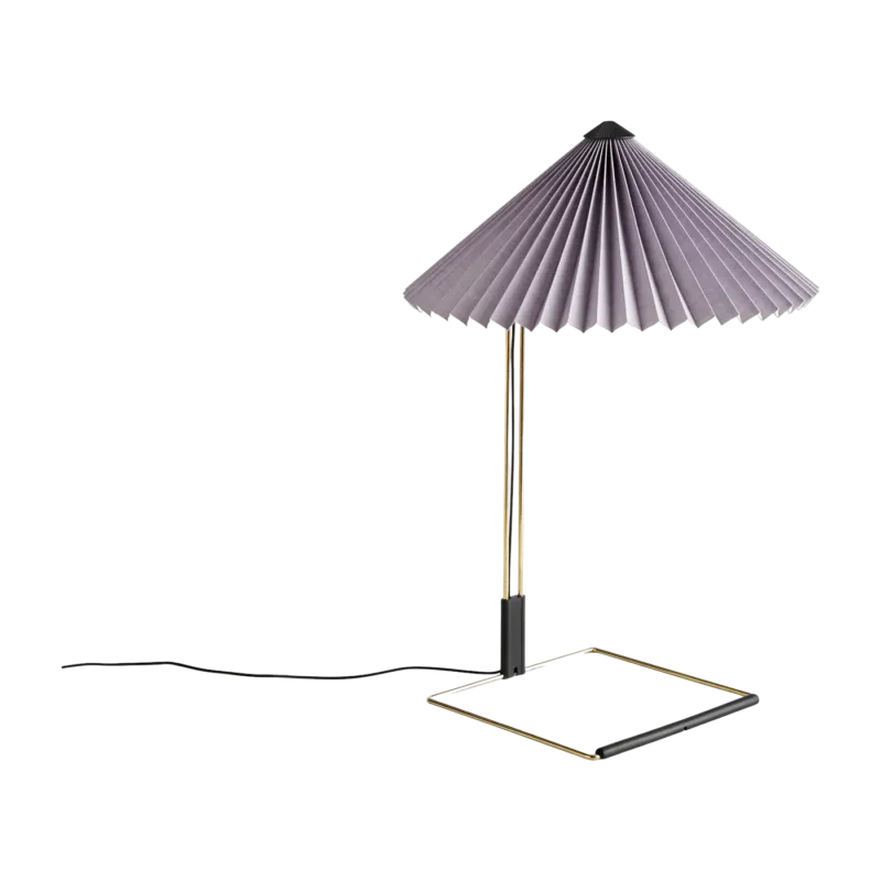 Lampe de table lavande et laiton 38 x 52 cm Matin - HAY - The Cool Republic