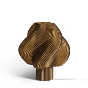 Lampe de table marron caramel 26 cm Soft serve regular - Crème Atelier - The Cool Republic
