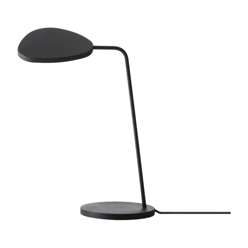 Lampe de table noire 41,5 cm Leaf - Muuto - The Cool Republic