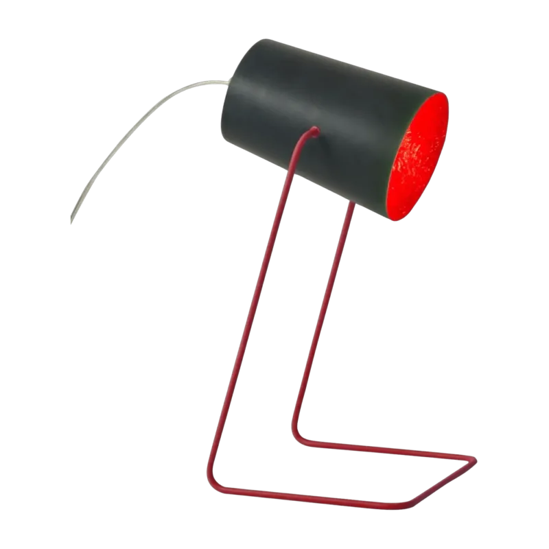 Lampe de table noire et rouge 31 cm Paint T Lavagna - In-es.artdesign - The Cool Republic