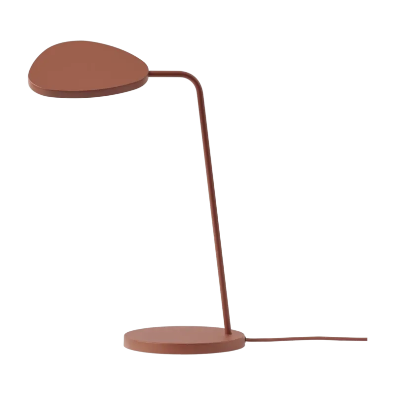 Lampe de table rouge 41,5 cm Leaf - Muuto - The Cool Republic