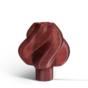 Lampe de table rouge cerise 26 cm Soft serve regular - Crème Atelier - The Cool Republic