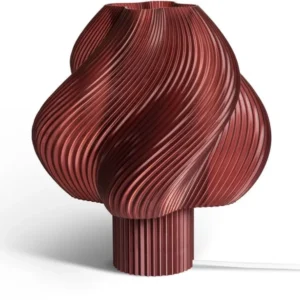 Lampe de table rouge cerise 34 cm Soft serve grande - Crème Atelier - The Cool Republic