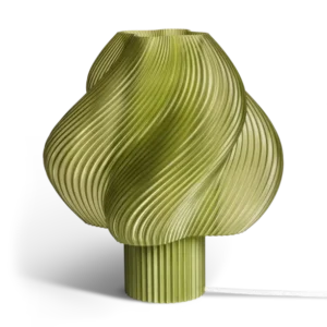 Lampe de table vert olive 34 cm Soft serve grande - Crème Atelier - The Cool Republic