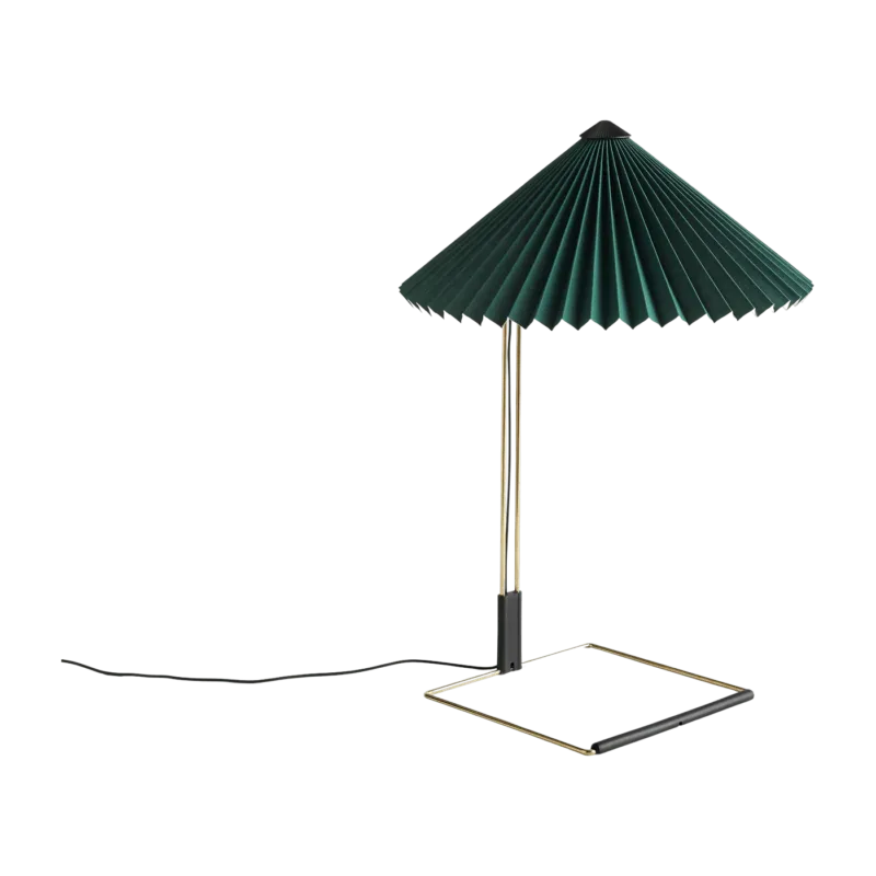Lampe de table verte et laiton 38 x 52 cm Matin - HAY - The Cool Republic