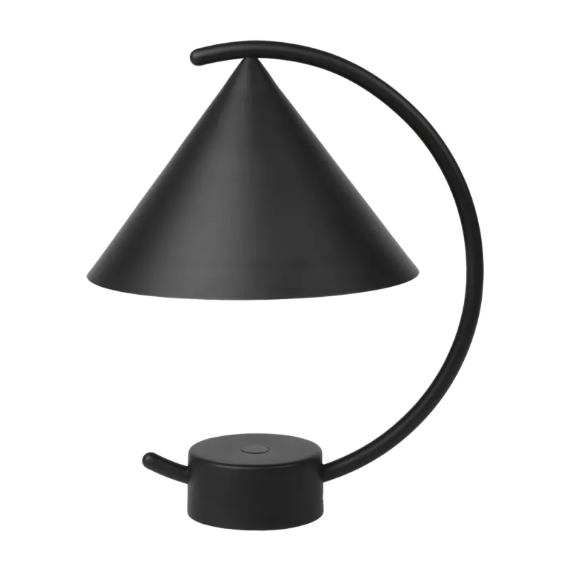 Lampe en acier brossé noir Meridian - Ferm Living - The Cool Republic