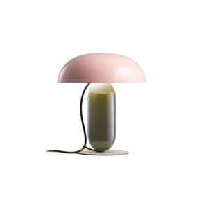 Lampe en acier gris-vert et rose 26x30cm Gambosa S - Marset - The Cool Republic