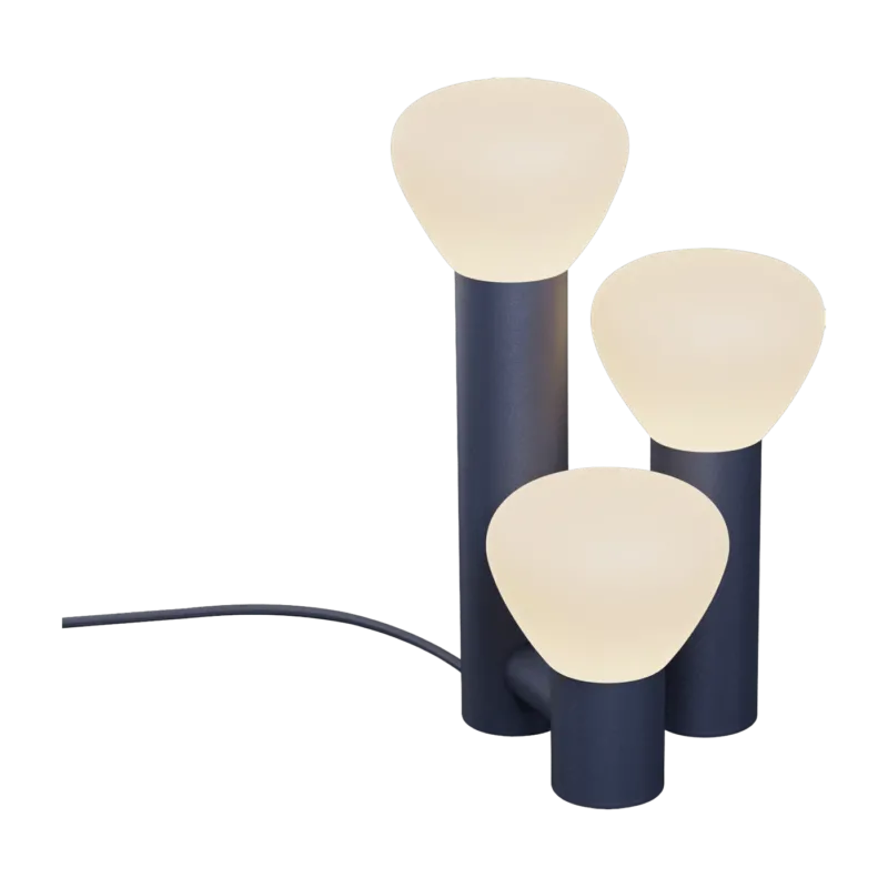 Lampe en aluminium bleu nuit 46 cm Parc n°6 - Lambert & Fils - The Cool Republic