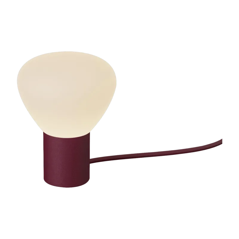 Lampe en aluminium bordeaux 17 cm Parc n°1- Lambert & Fils - The Cool Republic