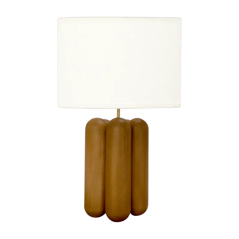 Lampe en bois et lin Charlotte - Cosin Paris - The Cool Republic