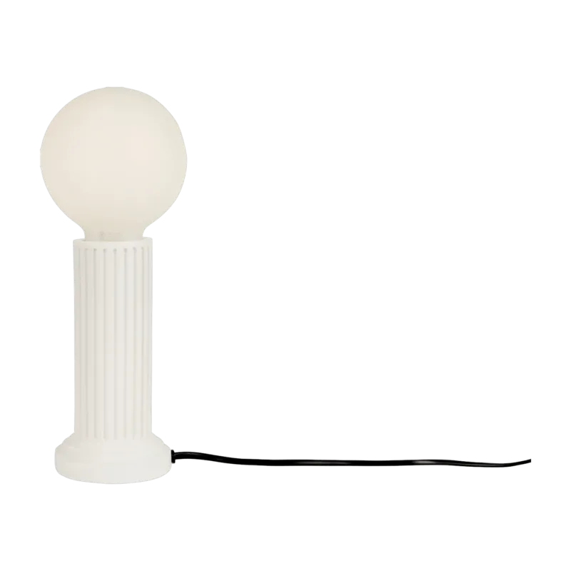 Lampe en céramique blanche Athena - DOIY - The Cool Republic