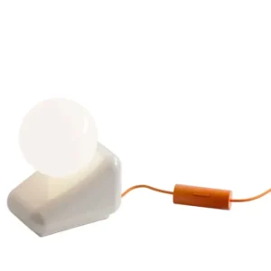 Lampe en céramique crème 15x9,5cm Flip - Ferroluce - The Cool Republic