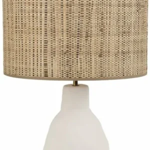 Lampe en céramique mat blanche 77 cm Portinatx - Market set - The Cool Republic