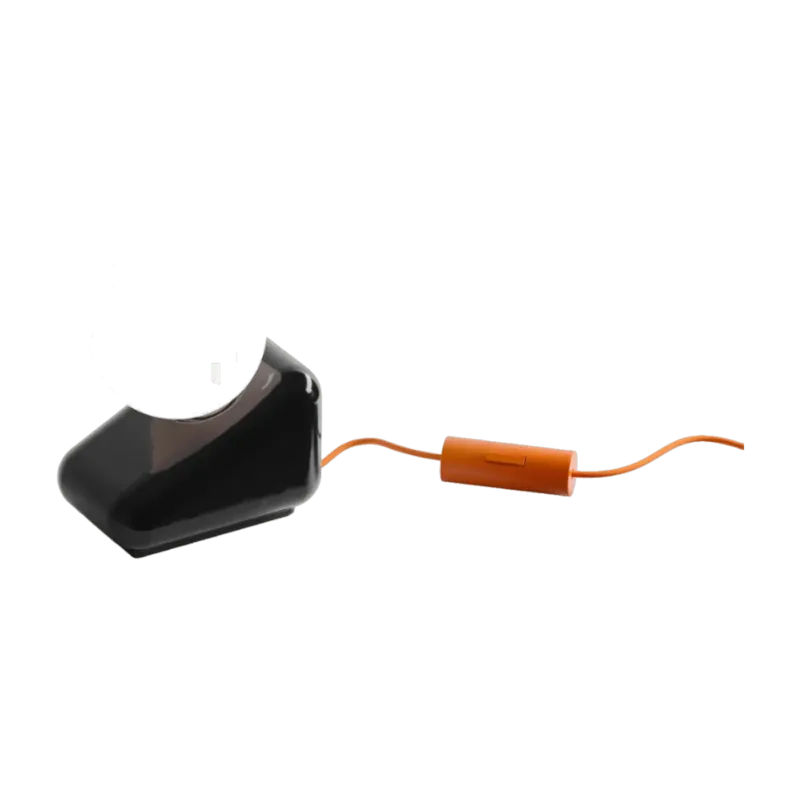 Lampe en céramique noire 15x9,5cm Flip - Ferroluce - The Cool Republic