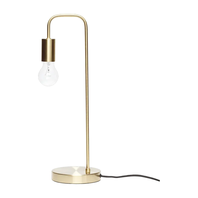 Lampe en laiton 50 cm Tube - Hübsch - The Cool Republic
