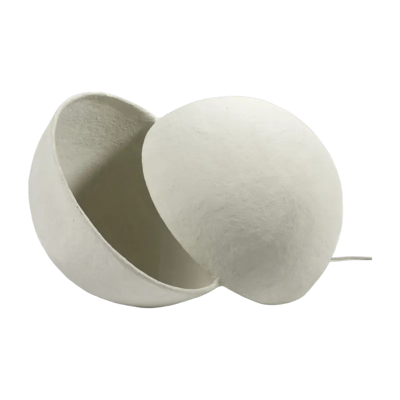 Lampe en papier mâché blanche Earth "œuf" - Serax - The Cool Republic