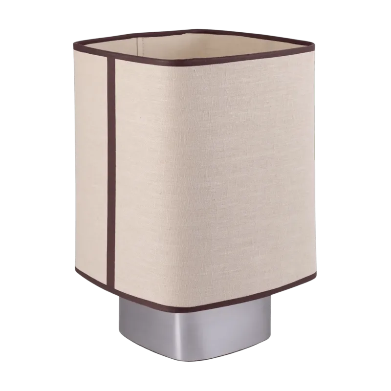 Lampe en tissu beige et métal 41cm Dolce - Market Set - The Cool Republic