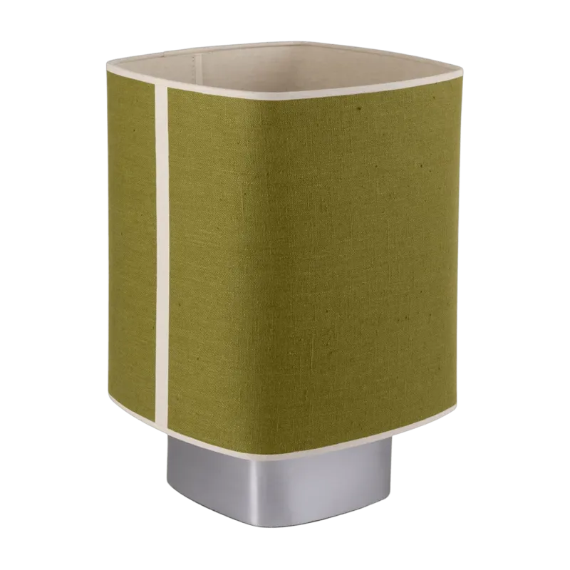 Lampe en tissu vert et métal 41cm Dolce - Market Set - The Cool Republic
