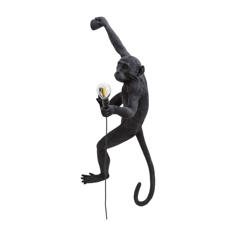 Lampe murale d'extérieur noire Monkey - Seletti - The Cool Republic