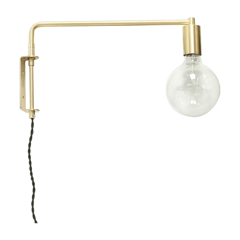 Lampe murale en laiton doré - Hübsch - The Cool Republic