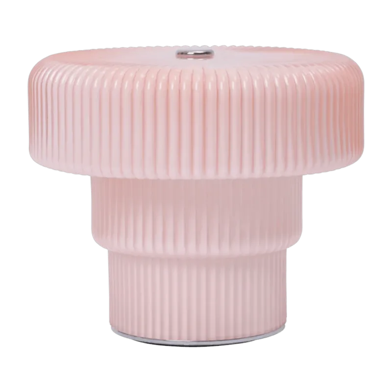 Lampe portable en verre peint rose 12x10,2cm Ripple - Ferm Living - The Cool Republic