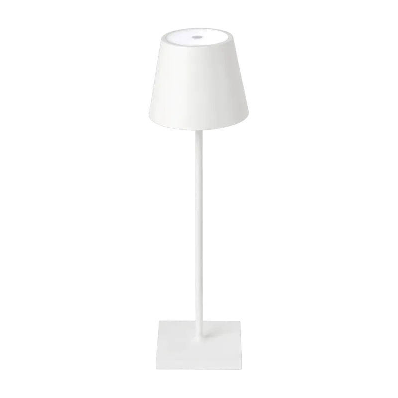 Lampe portable pour extérieur en aluminium blanc Toc - Faro Barcelona - The Cool Republic