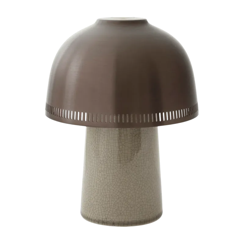 Lampe sans fil taupe et bronze Raku SH8 - &tradition - The Cool Republic