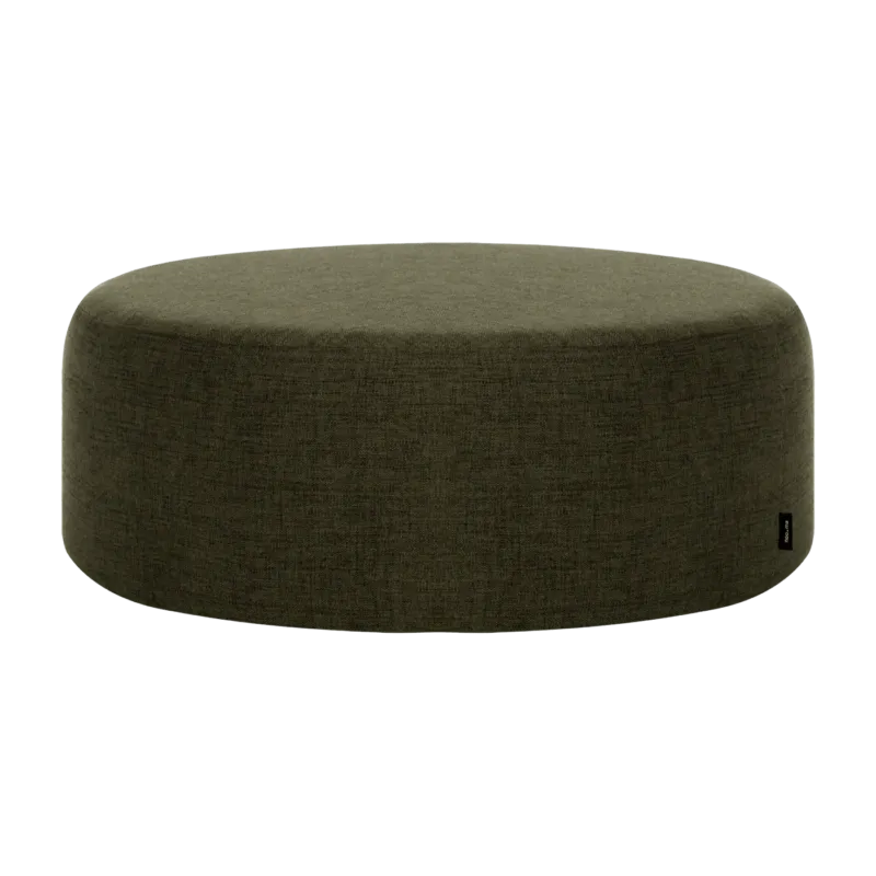 Large pouf en laine olive 25 cm Folk - noo.ma - The Cool Republic