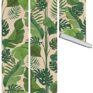 Lé de papier peint beige Samad - MUES Design - The Cool Republic