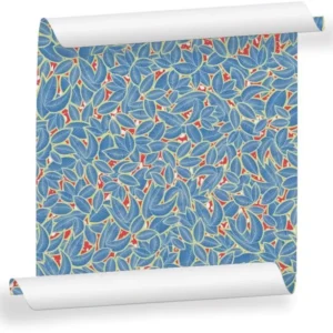 Lé de papier peint bleu Hassanatou - MUES Design - The Cool Republic