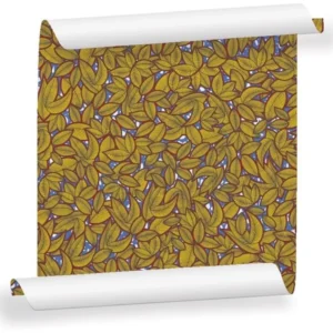 Lé de papier peint jaune Hassanatou - MUES Design - The Cool Republic
