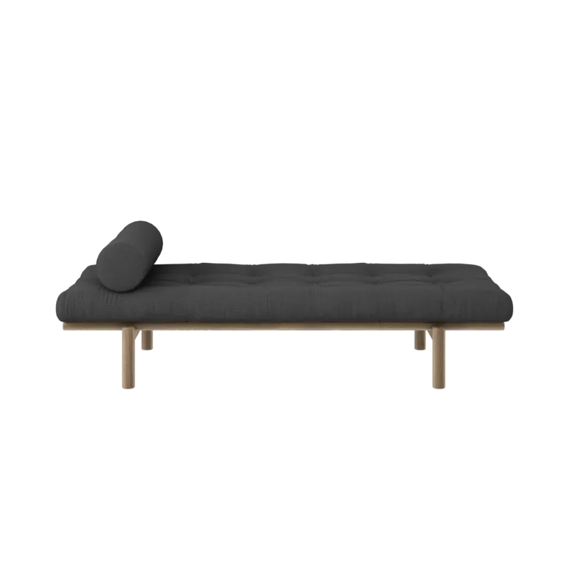 Lit de jour en pin massif avec matelas charbon 72x200cm Next - Karup Design - The Cool Republic