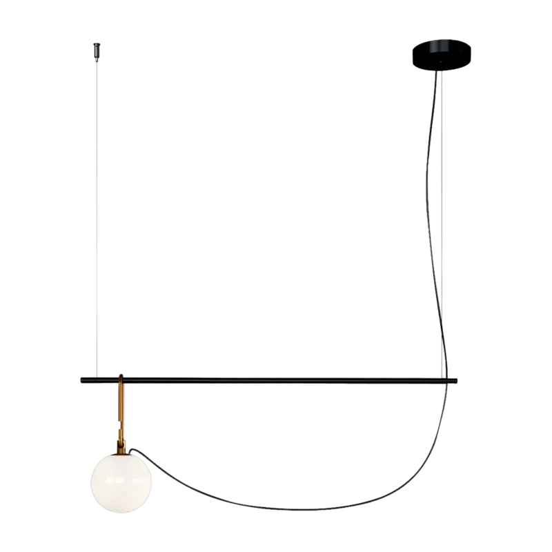 Longue suspension 14 cm noire Neri&Hu - Artemide - The Cool Republic