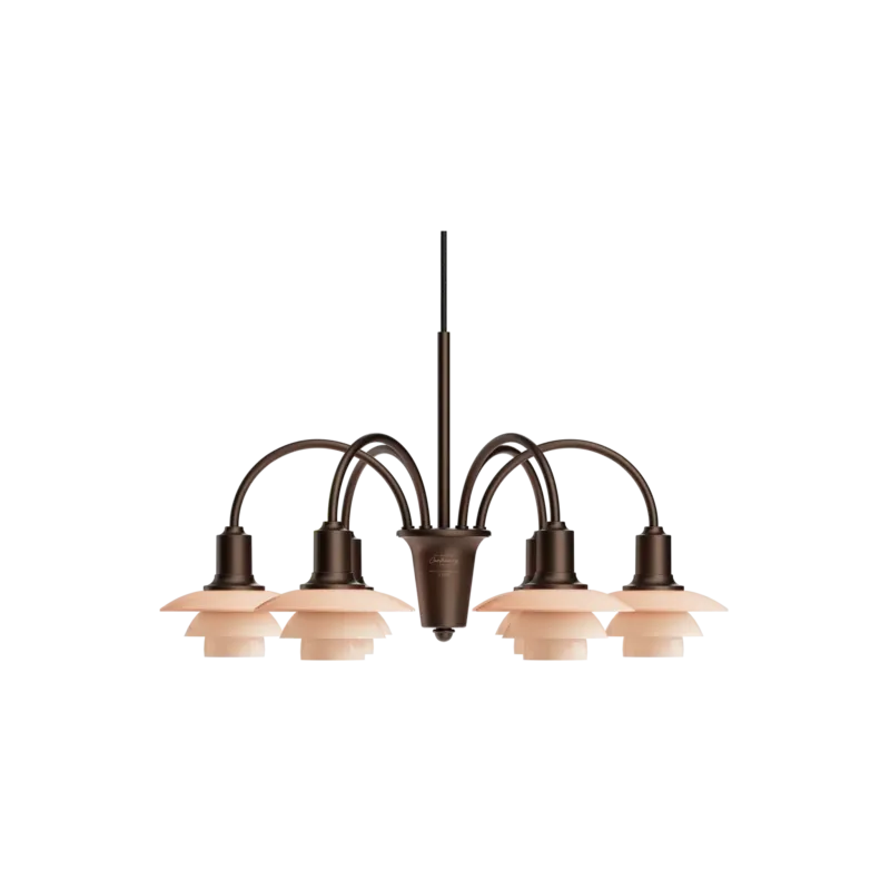 Lustre en laiton vieilli terracotta 60x34cm Centenary - Louis poulsen - The Cool Republic