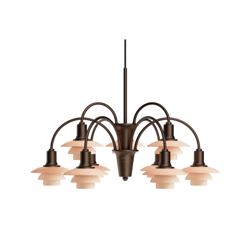 Lustre en laiton vieilli terracotta 71x44cm Centenary - Louis poulsen - The Cool Republic