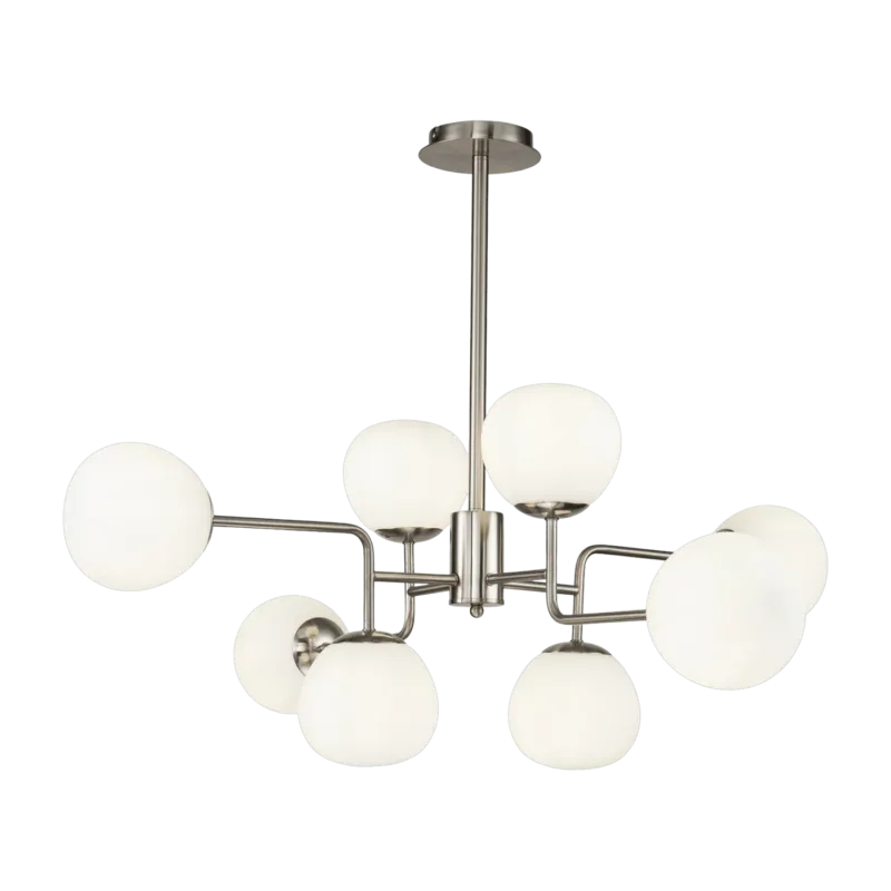 Lustre en métal argenté Erich - Maytoni - The Cool Republic