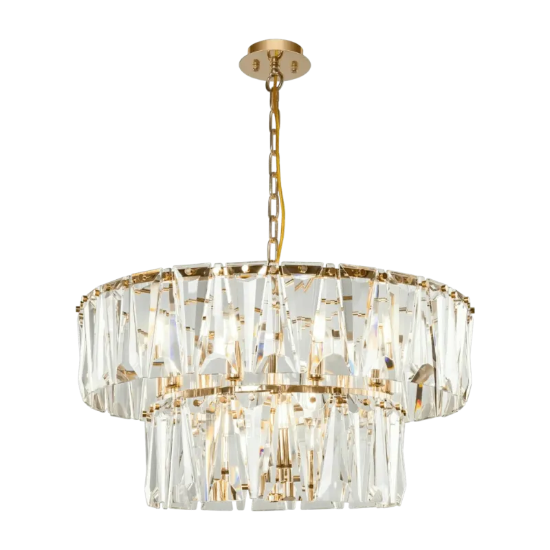 Lustre en métal doré 68 cm Puntes - Maytoni - The Cool Republic